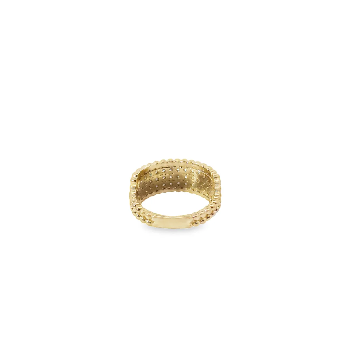 Lab Created 14K Gold Diamond Pavé Band