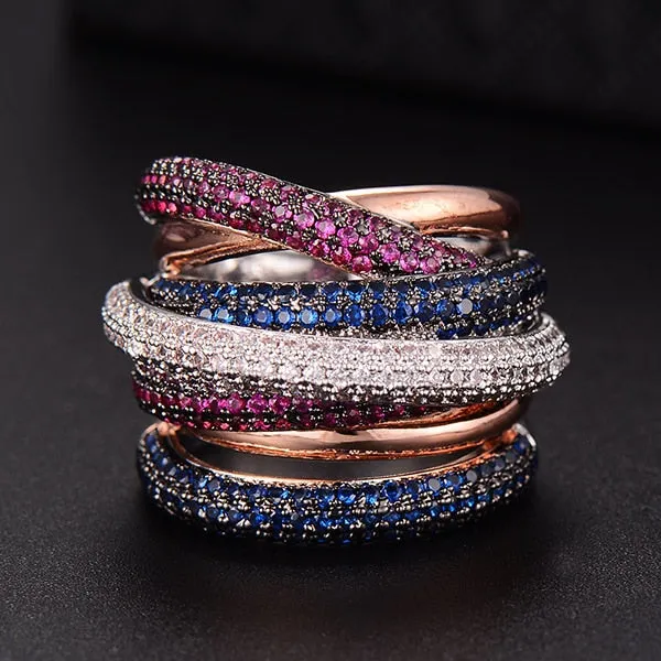 Luxury Statement Stackable Ring For Women