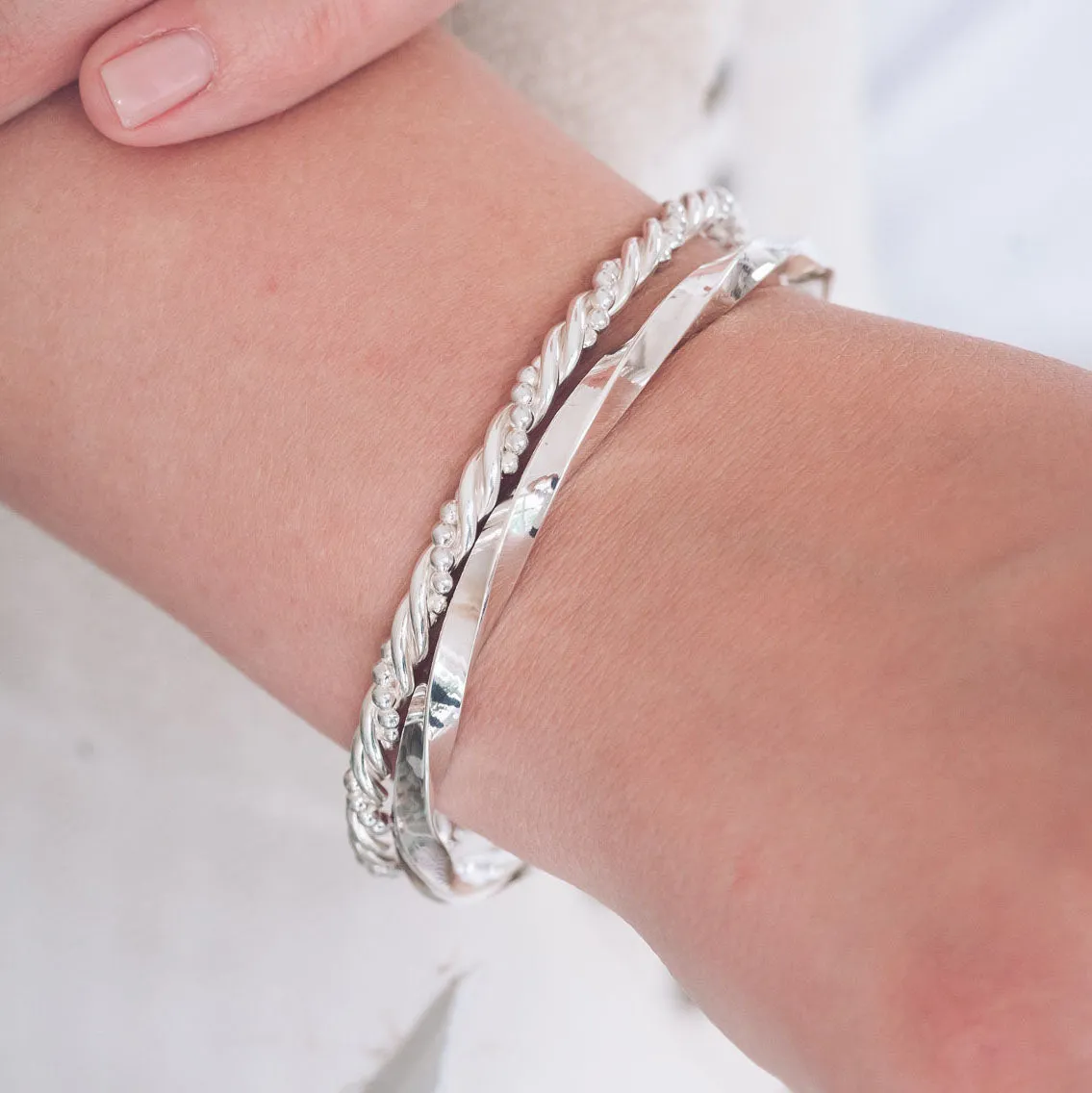 Matilda Silver Bangle