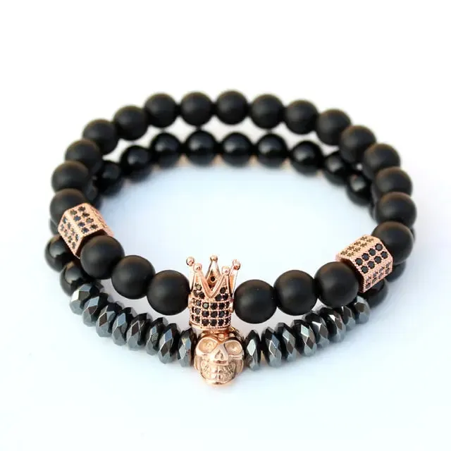 Matte Oxyn Stone Beads Bracelet