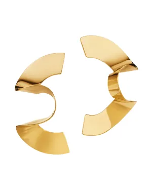 Maxi Twisted Sia Studs (Gold)