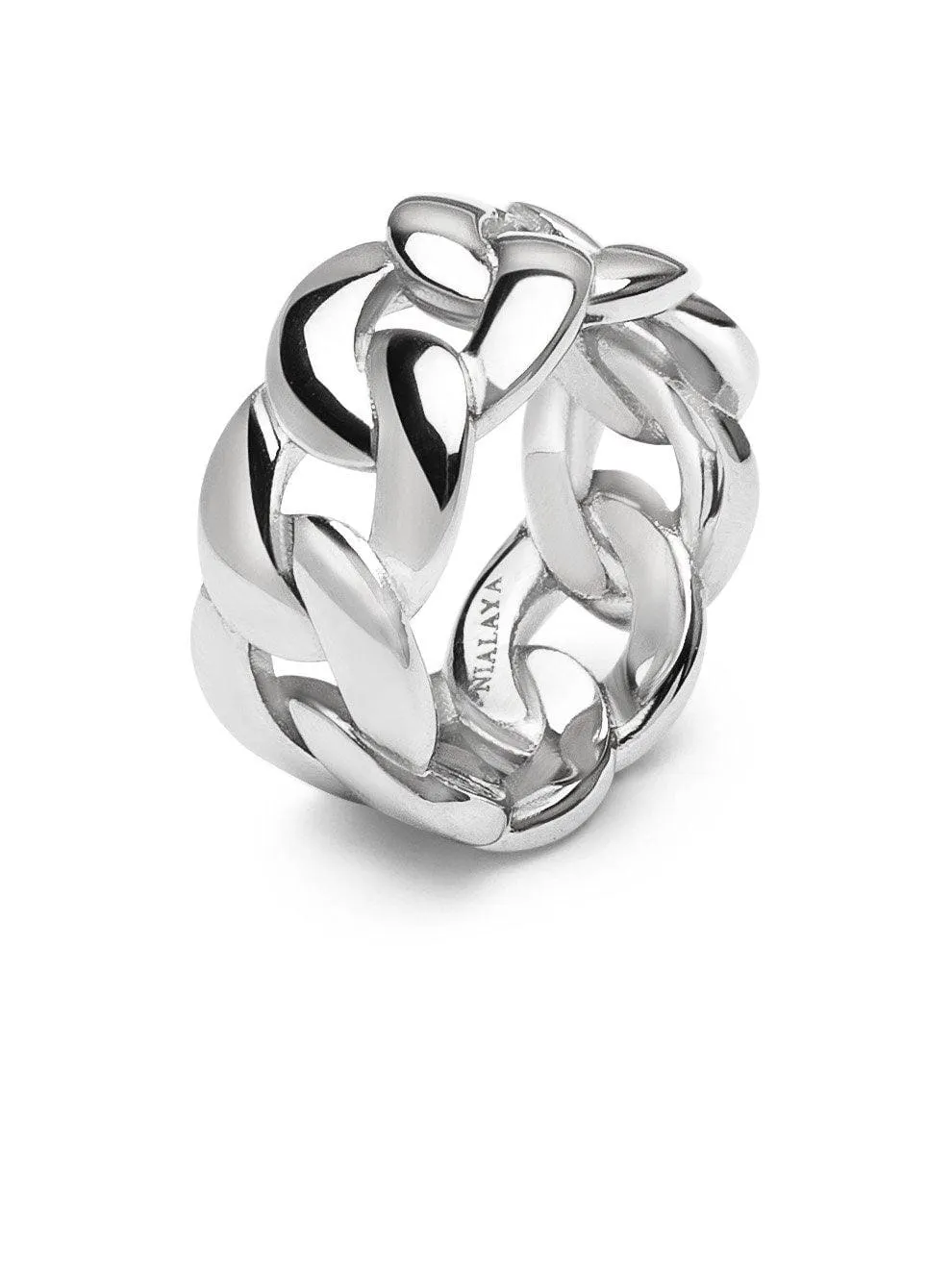 Men's Silver Chain Ring