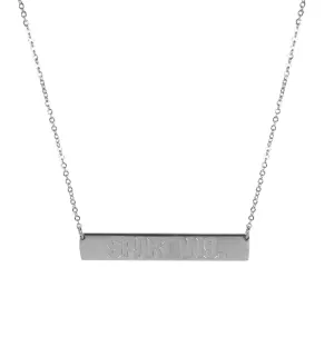 Michigan St. Spartans Bar Necklace