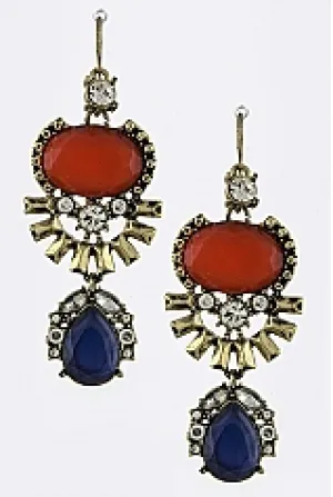 Multi-Jeweled Earrings