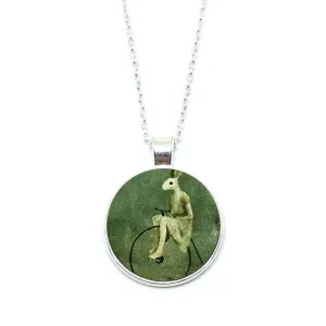 Mythical Rabbitgirl On Wheel Necklace