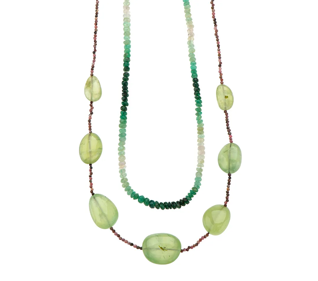 Nava Zahavi Green Amethyst and Tourmalines Necklace