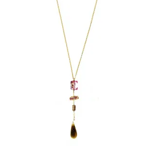 Necklace 5042 with Pink Topaz by Michelle Pressler Jewelry