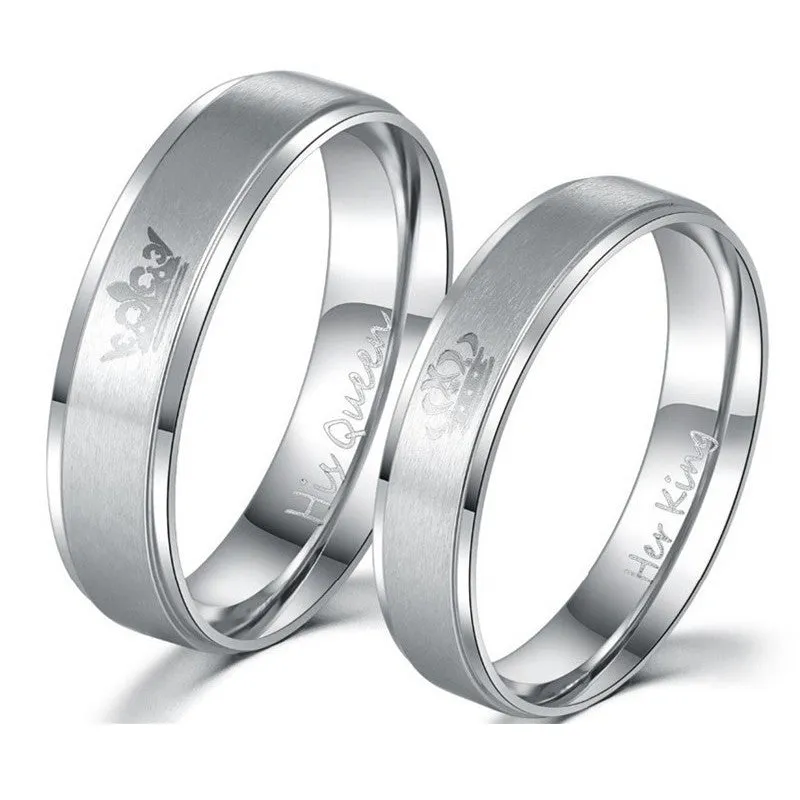 New Fashion DIY Couple Wedding Rings