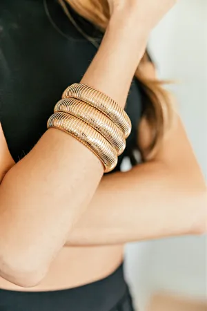 NEW!! Golden Hour Stretch Bracelet Set in Gold by Ettika