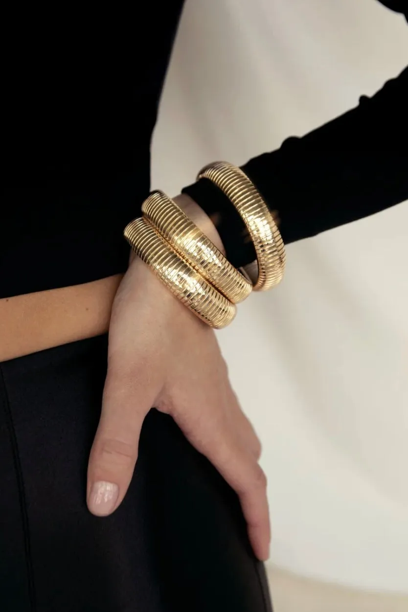 NEW!! Golden Hour Stretch Bracelet Set in Gold by Ettika