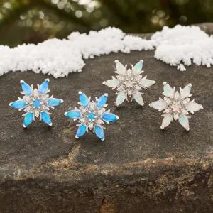 Opal Snowflake Stud Gift Set