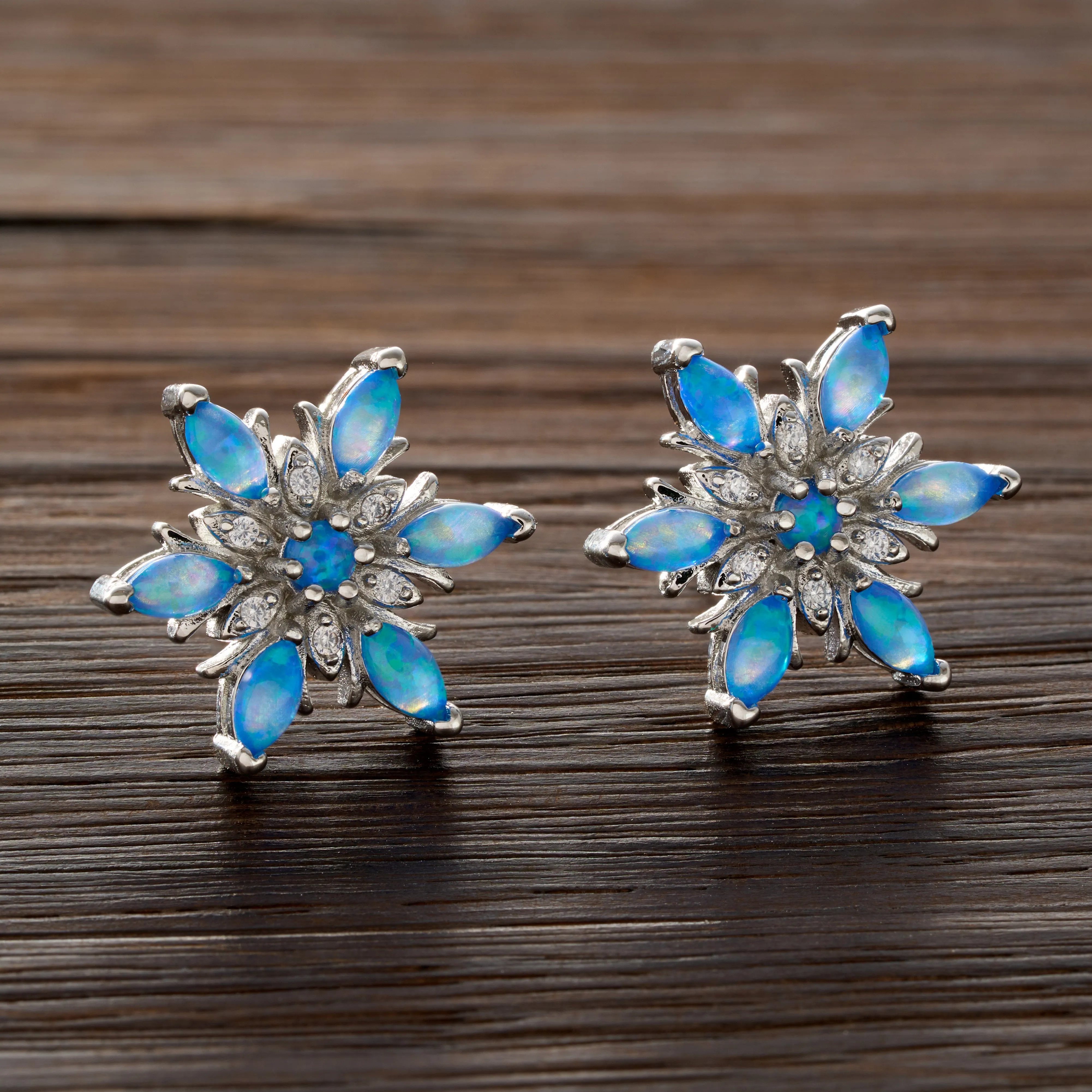 Opal Snowflake Stud Gift Set