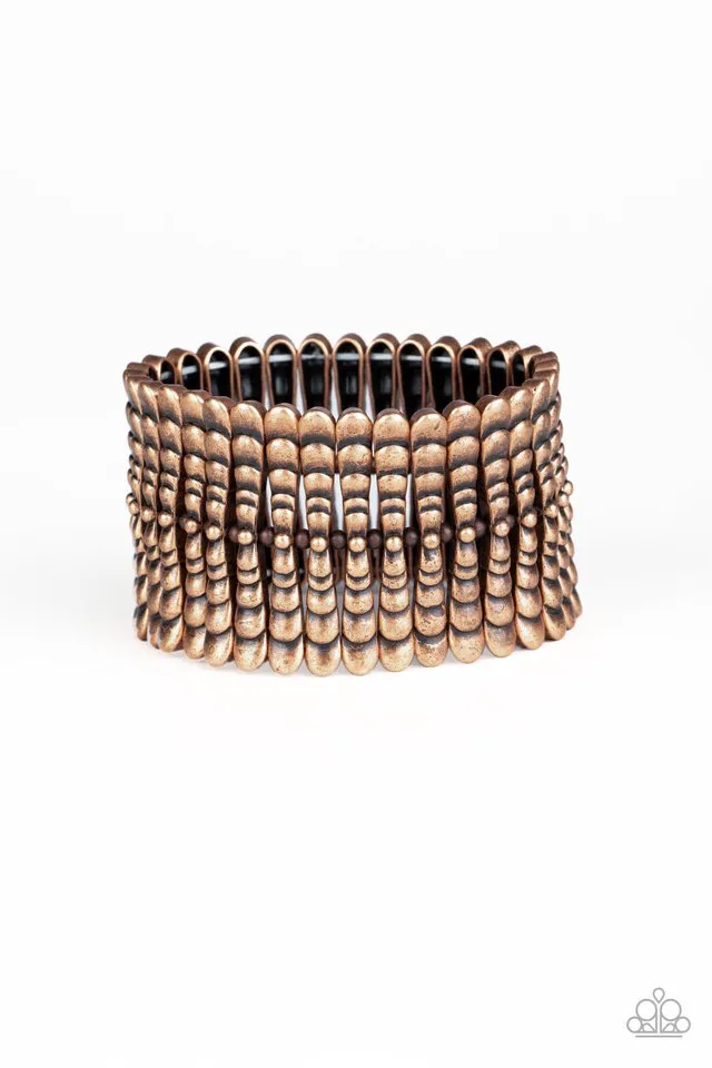 Paparazzi Bracelet ~ Level The Field - Copper