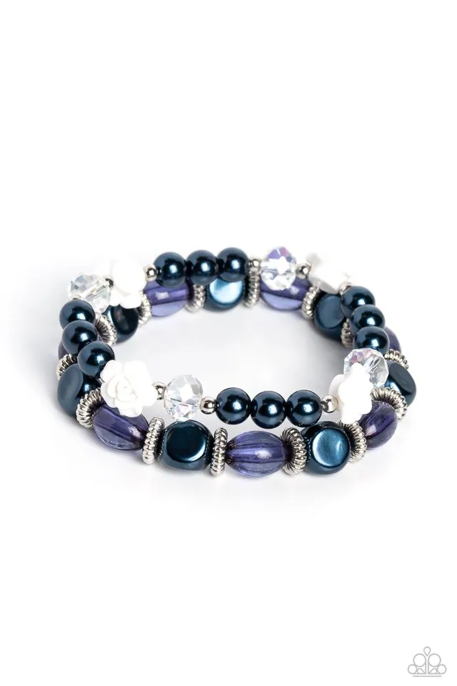 Paparazzi Bracelet ~ Who ROSE There? - Blue