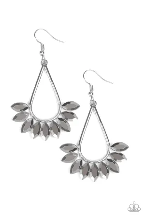 Paparazzi Earring ~ Be On Guard - Silver