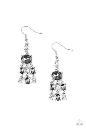 Paparazzi Earring ~ Demurely Divine - Silver