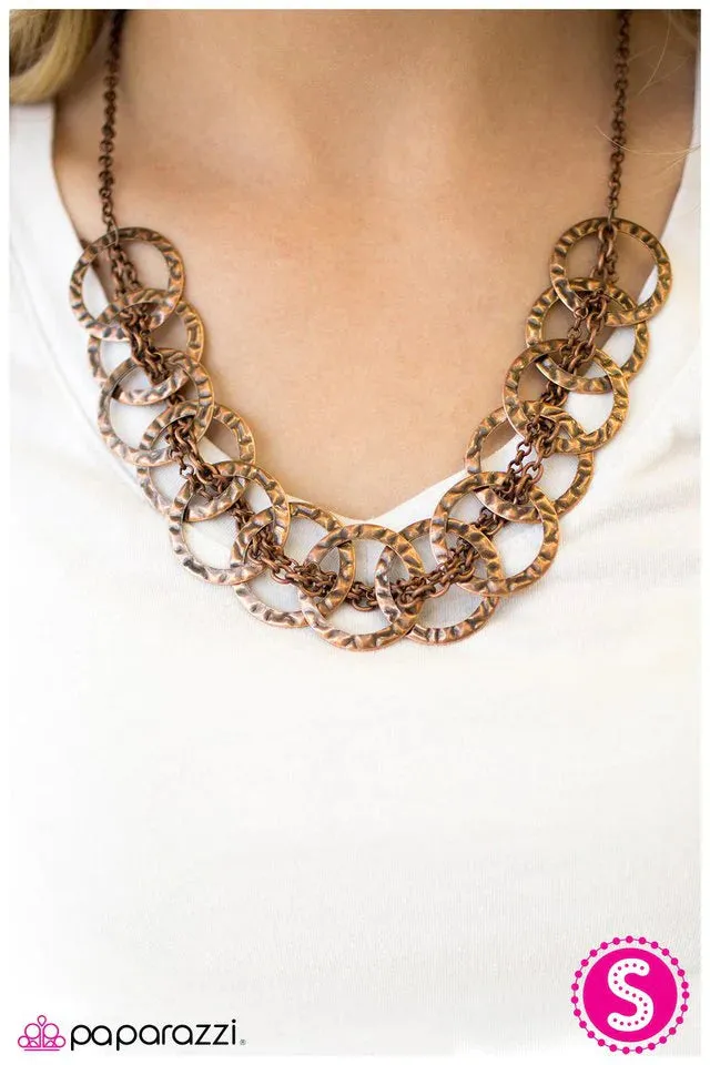 Paparazzi Necklace ~ All Together Now - Copper