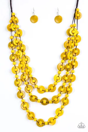 Paparazzi Necklace ~ Bermuda Belle - Yellow