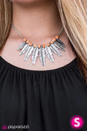 Paparazzi Necklace ~ Desert Distraction - Orange