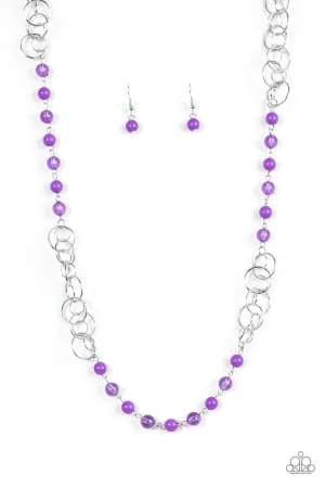 Paparazzi Necklace ~ Dreamy Discovery - Purple