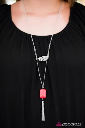 Paparazzi Necklace ~ Mojave Mesas - Red