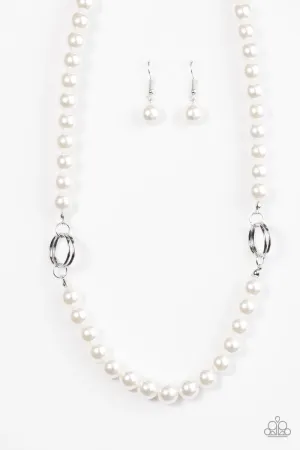 Paparazzi Necklace ~ Romance Is In The Air - White