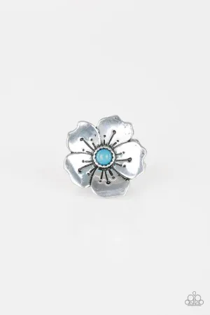 Paparazzi Ring ~ Boho Blossom - Blue