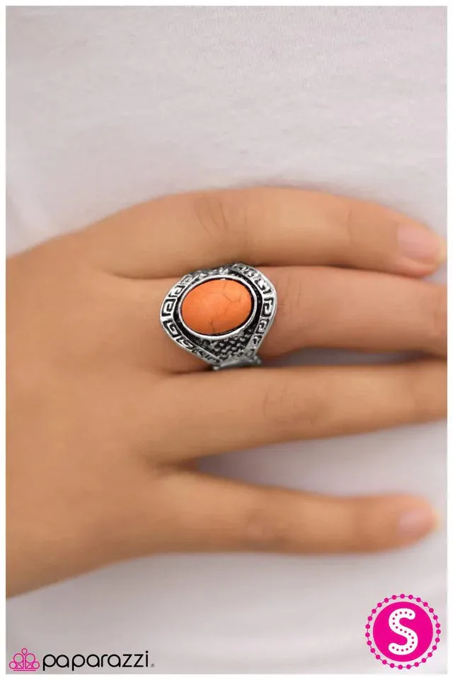 Paparazzi Ring ~ Little Ol Cowgirl - Orange