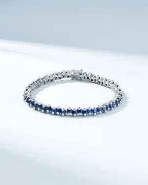 Princess Milli Dark Blue Sapphire Tennis Bracelet