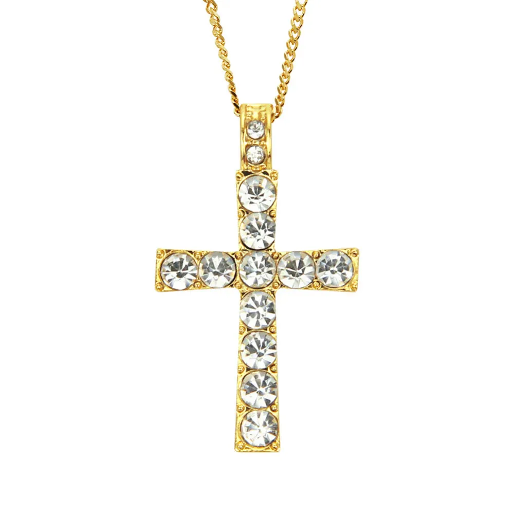 "Gold Cross Pendant" Necklaces