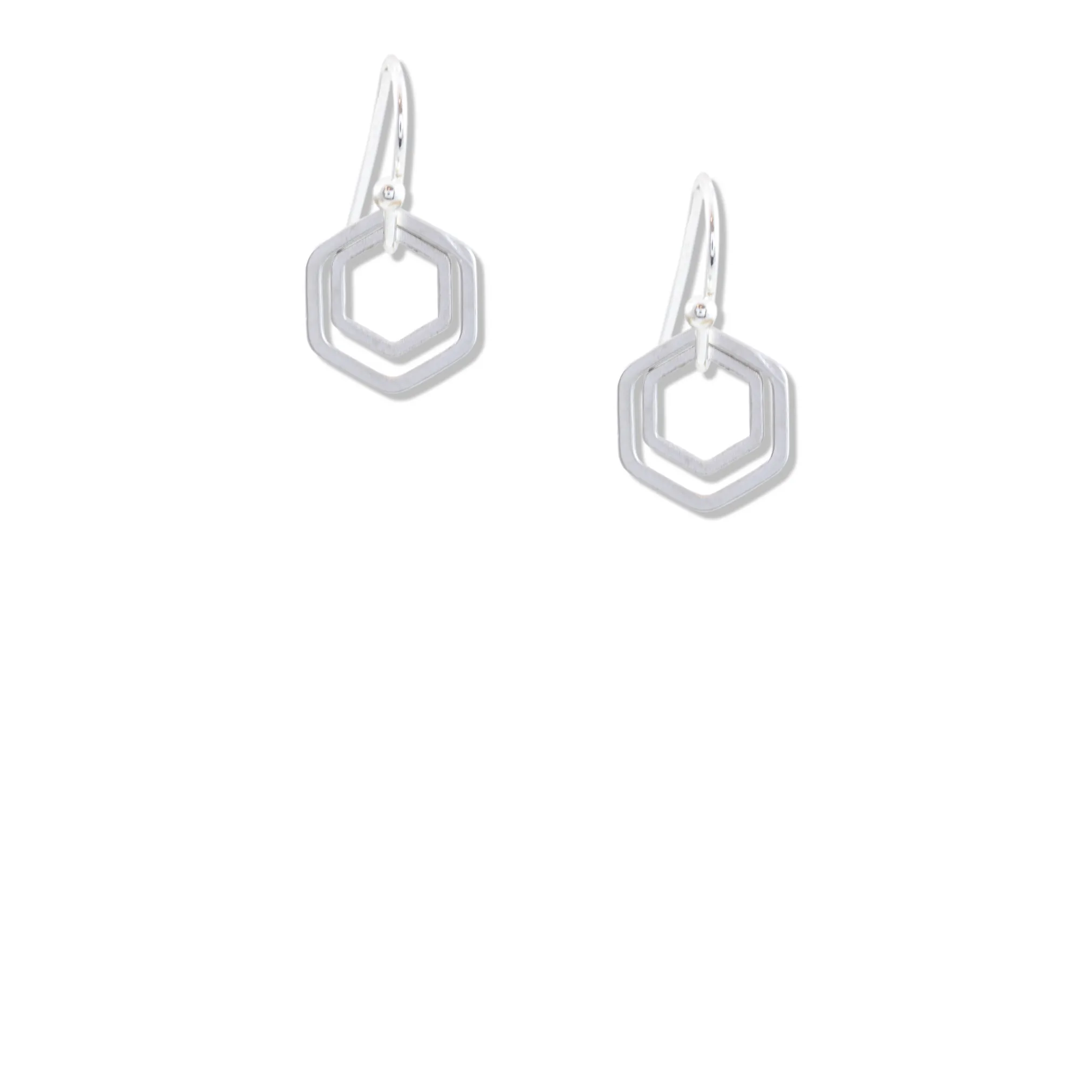 "Le Contour" Silver Tiny Hoop Mixed Metal Earrings