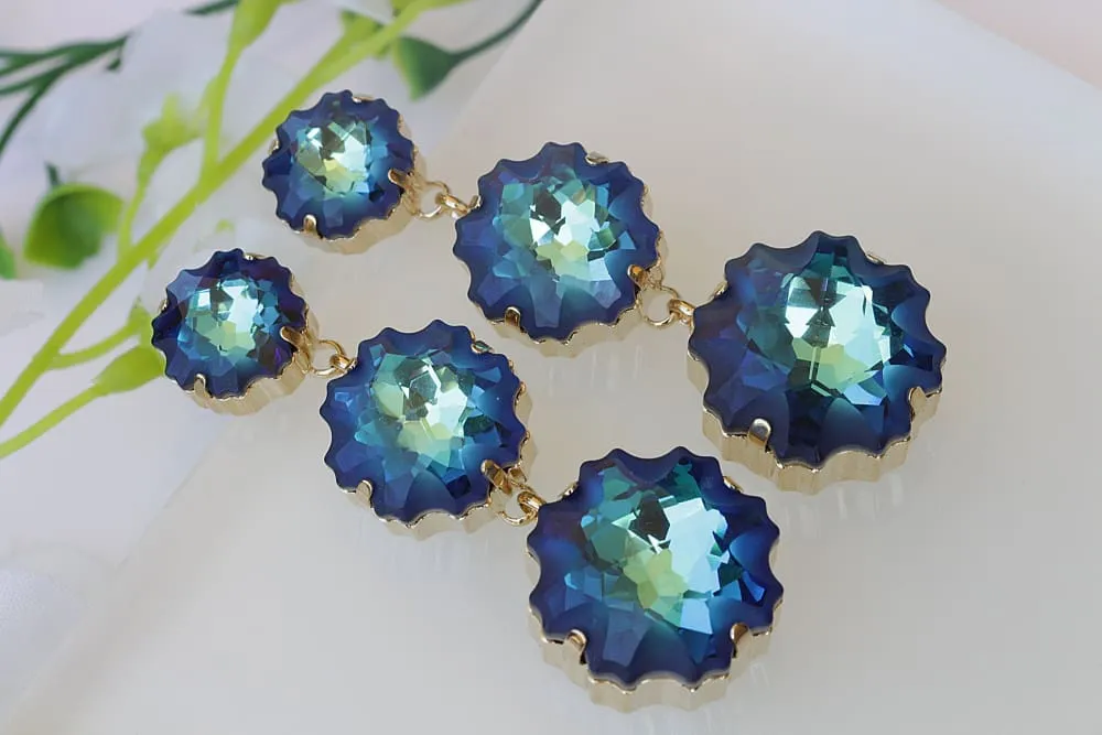 ROYAL BLUE EARRINGS. Royal blue Long Earrings