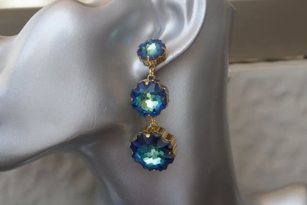 ROYAL BLUE EARRINGS. Royal blue Long Earrings