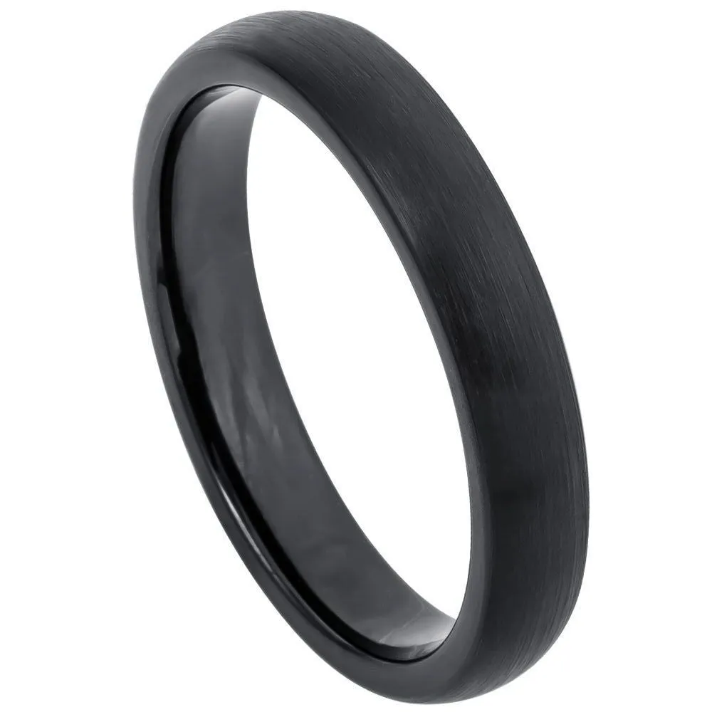 Scratch Free Tungsten Carbide Rings - 8mm Black Rhodium Plated