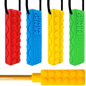 Senso Minds - Sensory Chew Necklace 5pk - Brick