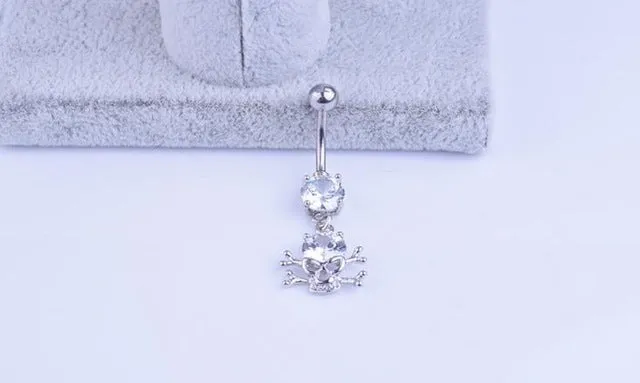 Sexy Dangle Navel Belly Button Rings Belly Navel Piercing Surgical Steel Belly Dance Bars Body Jewelry Piercing Barbell 18 style