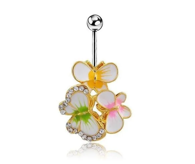 Sexy Dangle Navel Belly Button Rings Belly Navel Piercing Surgical Steel Belly Dance Bars Body Jewelry Piercing Barbell 18 style