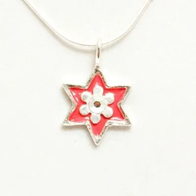 Shiny Star of David Necklace - Small