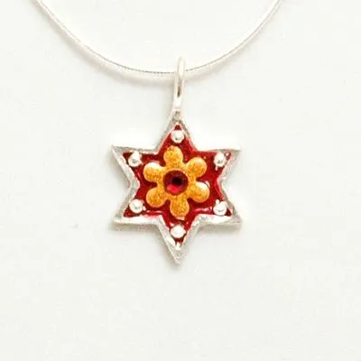 Shiny Star of David Necklace - Small