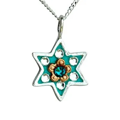 Shiny Star of David Necklace - Small