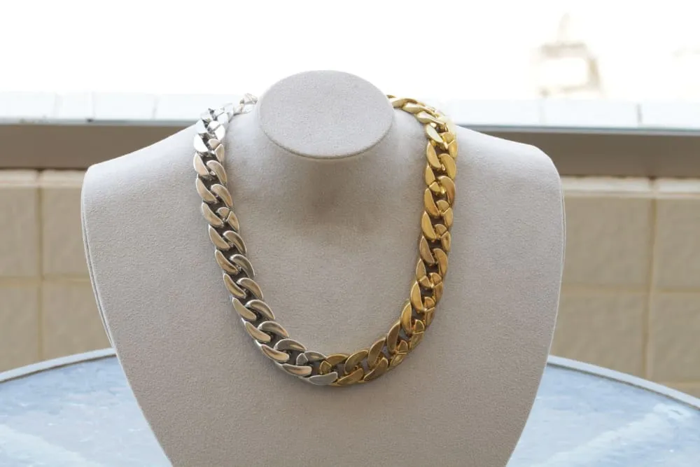 SILVER & GOLD NECKLACE