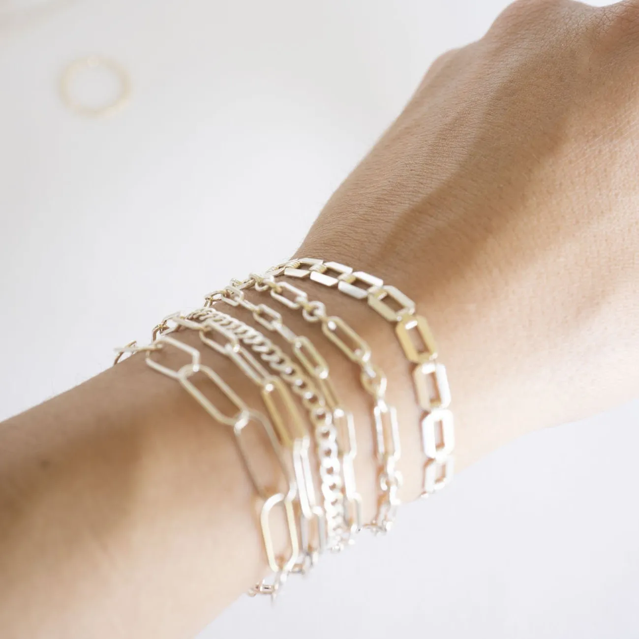 Silver Curb Link Bracelet