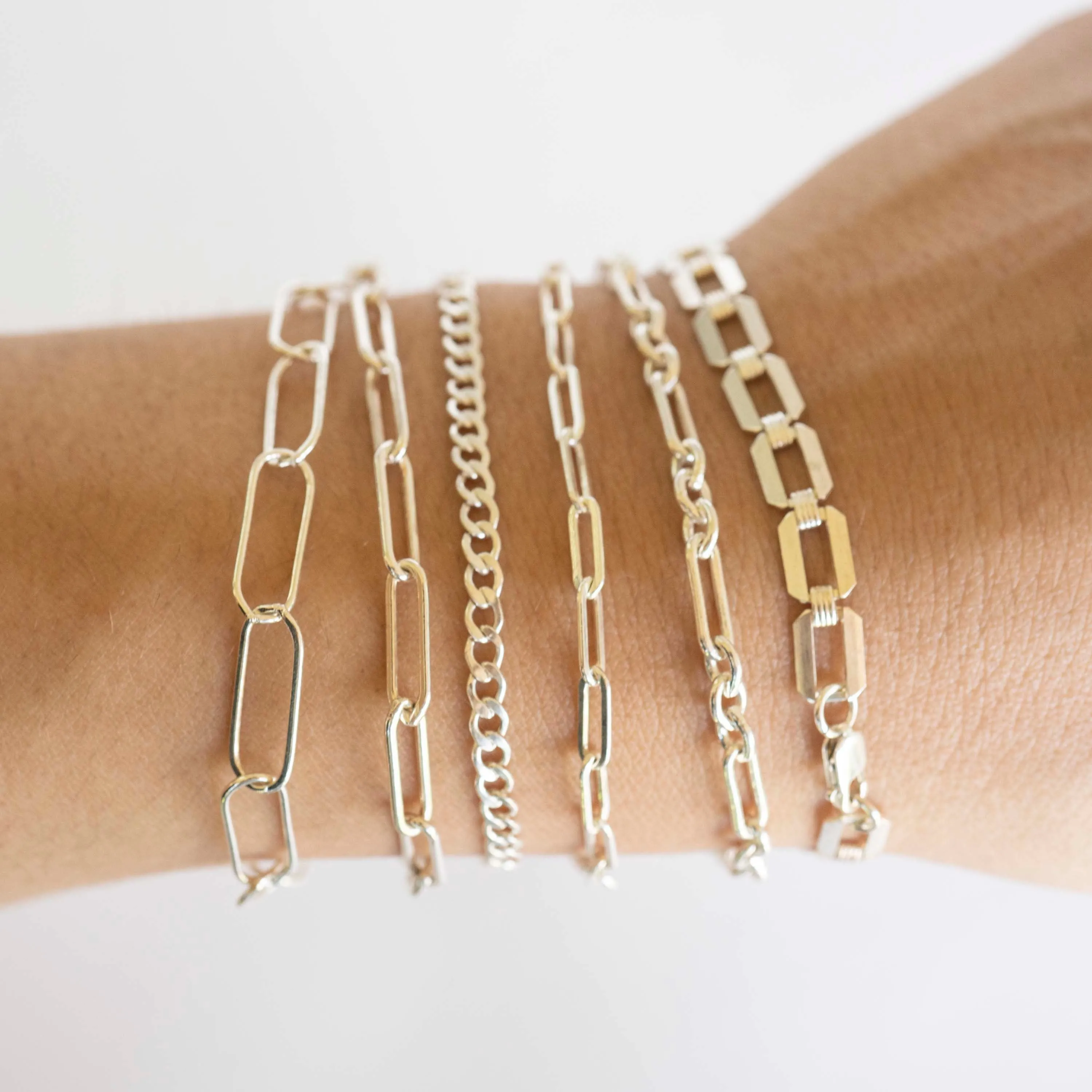 Silver Curb Link Bracelet