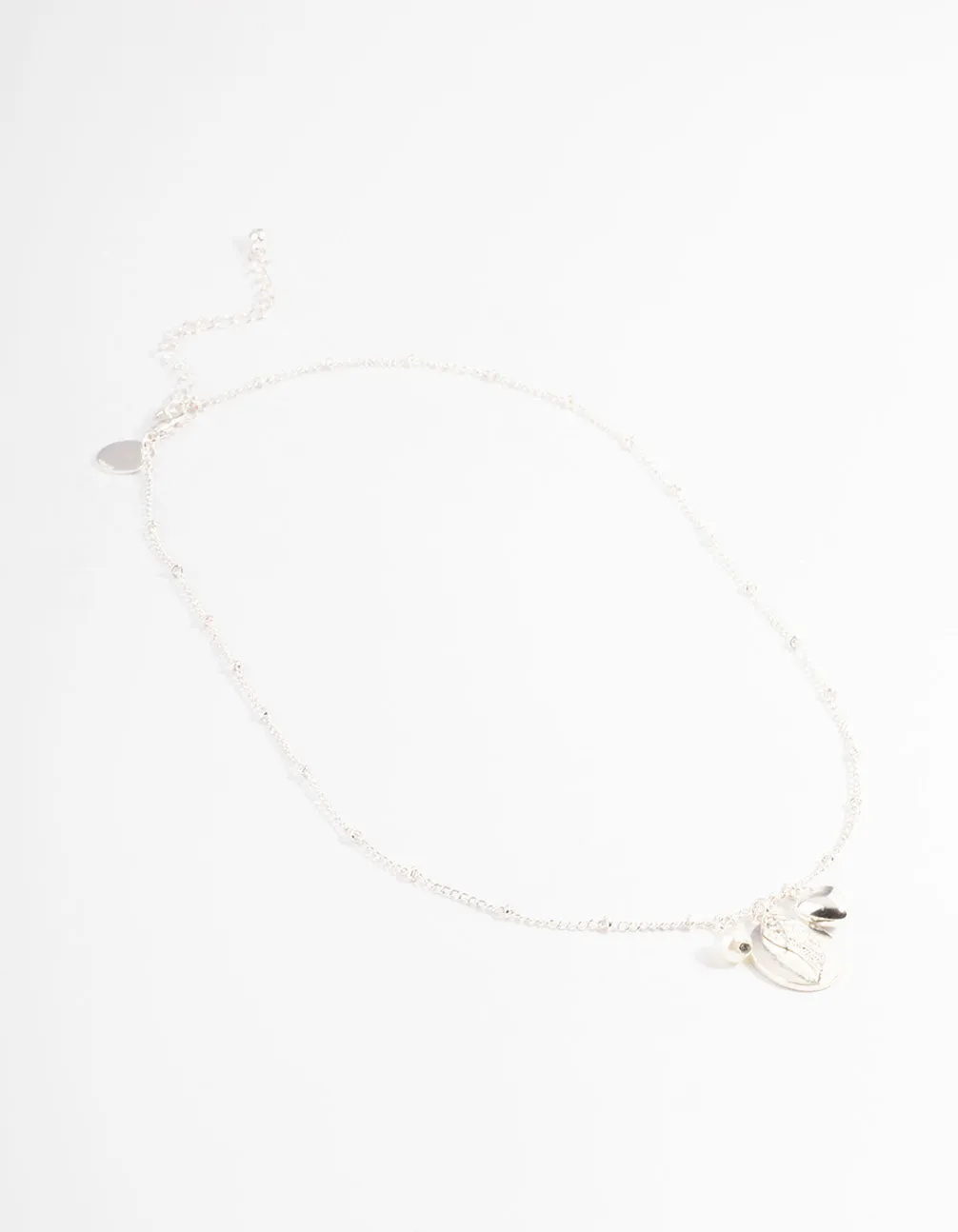 Silver Heart & Wing Necklace