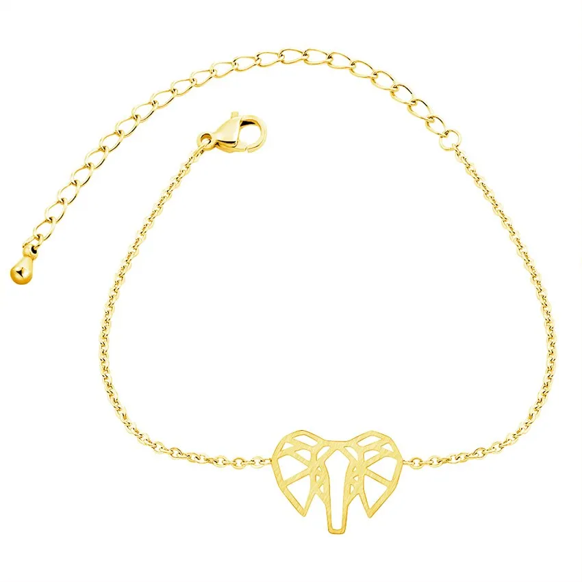 Simple Lucky Origami Elephant Bracelets For Women