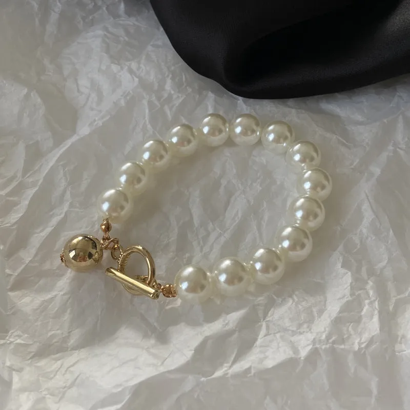 Simple Temperament Pearl Versatile Bracelet