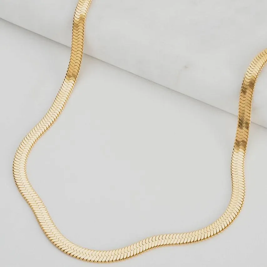 Snake Chain Necklace | Gold