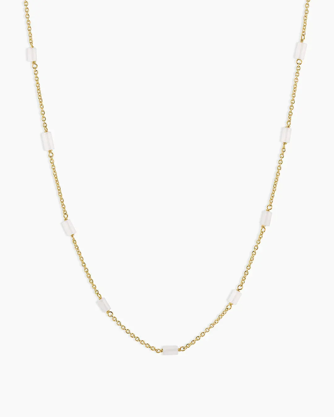 Tatum Bead Necklace ~ White