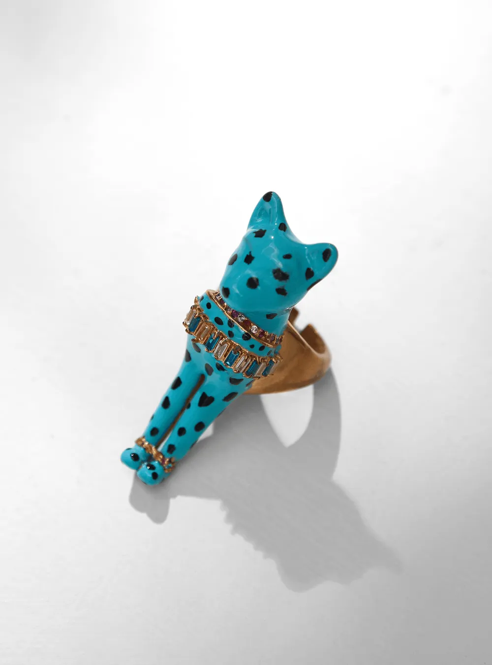 The Kitten Kidult Ring In Satin Sky Blue