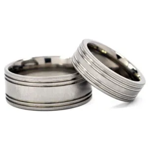 Titanium Rings For Him & Her, MatchingTitanium Wedding Rings